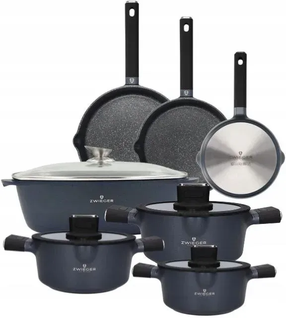 Zwieger Vesna Комплект Garnków 6el. Кришки 20/24/28cm + 3 Сковорідки Жаровня (ZVESNA42) Київ - фото 1