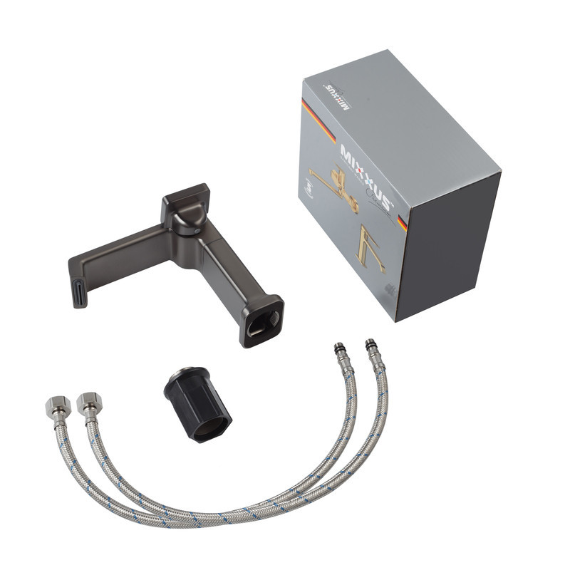 Змішувач для умивальника Mixxus Premium Terra 001 (NUT) Graphite (колір графіт) (MI8383)   ( 22703 ) Харків - фото 7