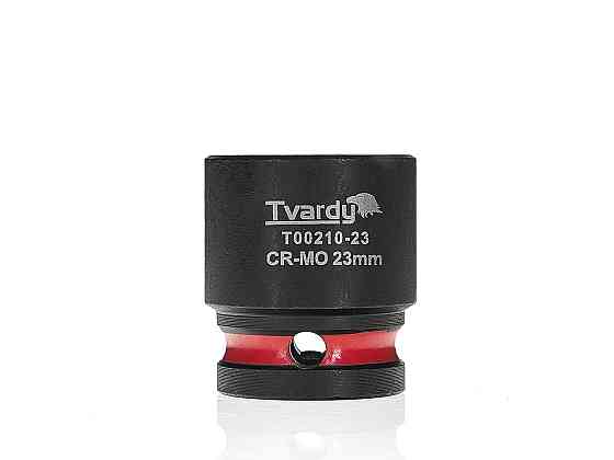 Головка ударна "Tvardy" з хром-молібденової сталі (Cr-Mo)  1/2"  6-гранна 23 мм Київ