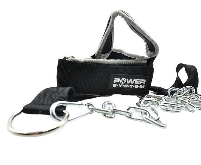 Тяга для шиї Power System PS-4039 Head Harness Black/Blue Каменское - изображение 6
