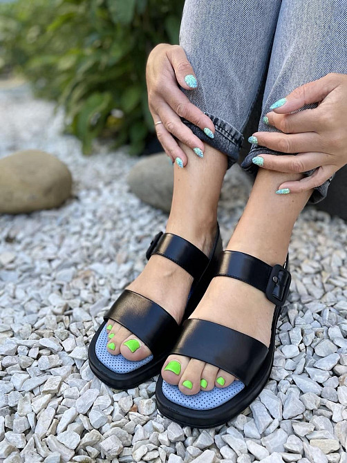 ALEX BELL БосонІжки жіночі ALEX BELL 876K/2-2-20AP чорні (літо, шкіра натуральна) (5065) 36-40 Коломыя - изображение 5