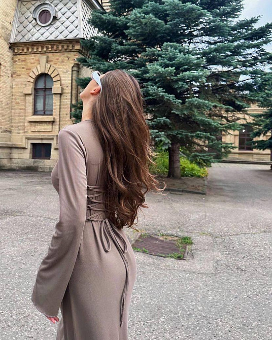 Женское элегантное базовое платье рубчик резинка Мокко Одесса - изображение 3