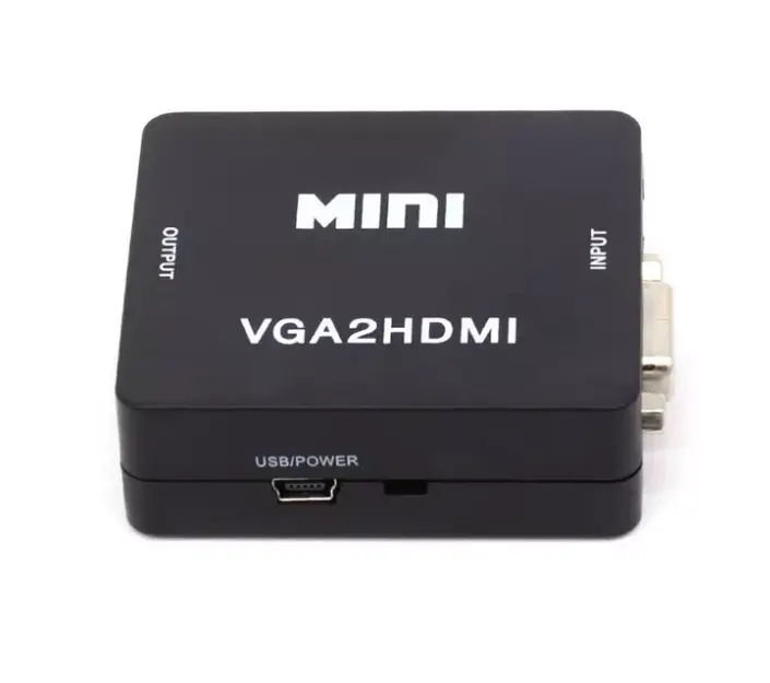 Конвертер VGA в HDMI з аудіо та відео 1080p, чорний Київ - фото 4