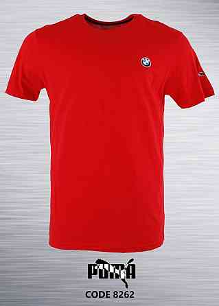 Чоловіча батальна однотонна трикотажна футболка Puma BMW 54 Київ