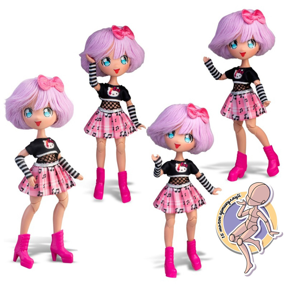 Дитяча лялька "Тедді Рок" 4SF Manga Dolls HKTF0100 серії "Hello Kitty" Вінниця - фото 7