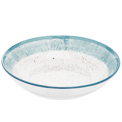 Тарілка Ardesto Siena, 20см, порцеляна, біло-блакитний (AR2920SWB) Вінниця - фото 3