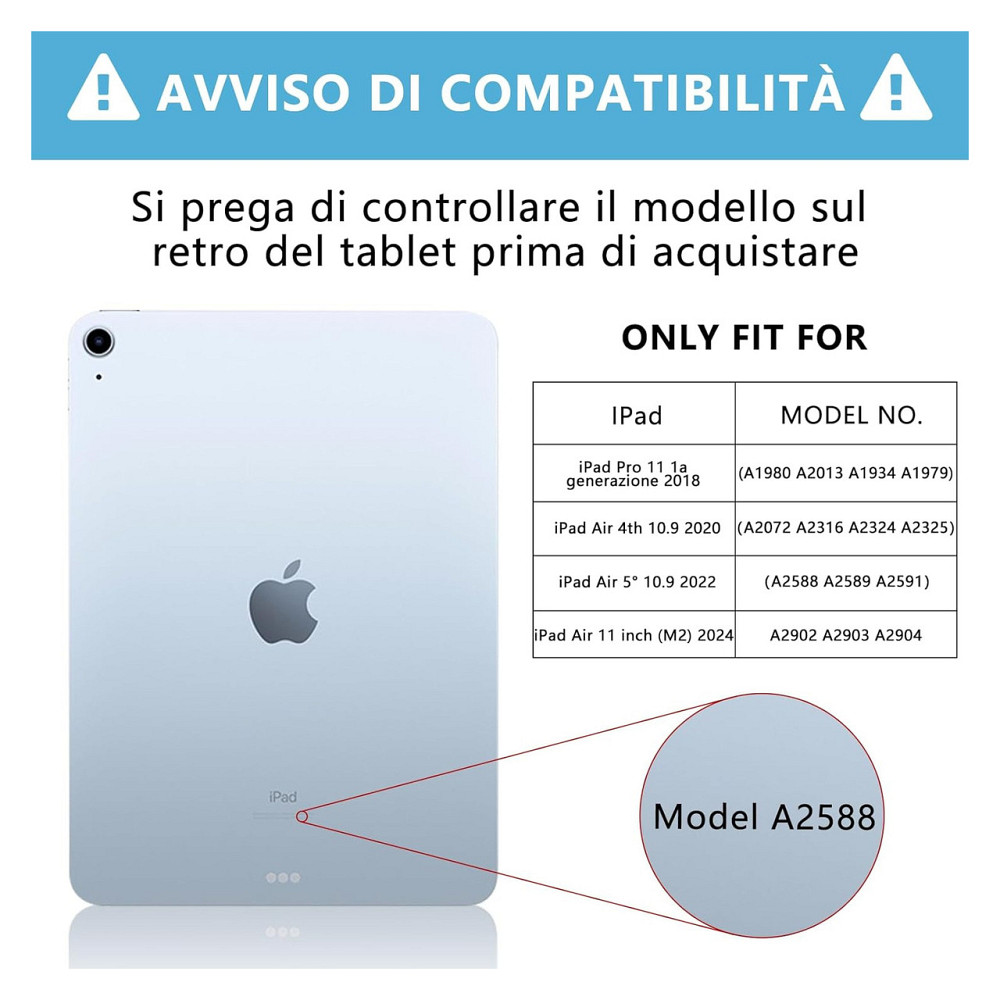 Клавіатурний чохол кейс з клавіатурою GAOJIE QWERTY для iPad Air 11 2024/2025 Air 5 Air 4 iPad Pro 11 Bluetooth чорний Київ - фото 2