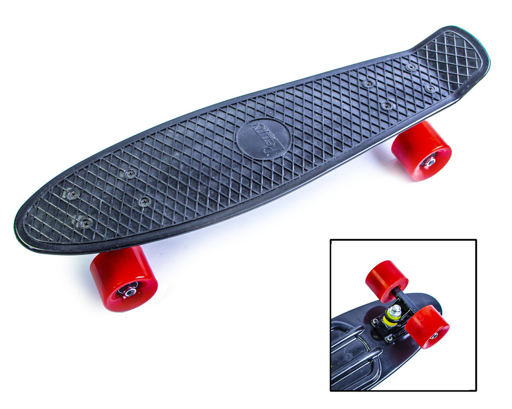 Пенні Борд Black Penny Board. Чорний, на МАТОВИХ колесах Одеса - фото 1