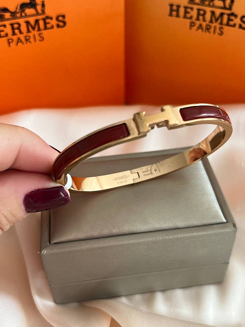 Браслет Hermes покриття золото 18К Одеса - фото 3