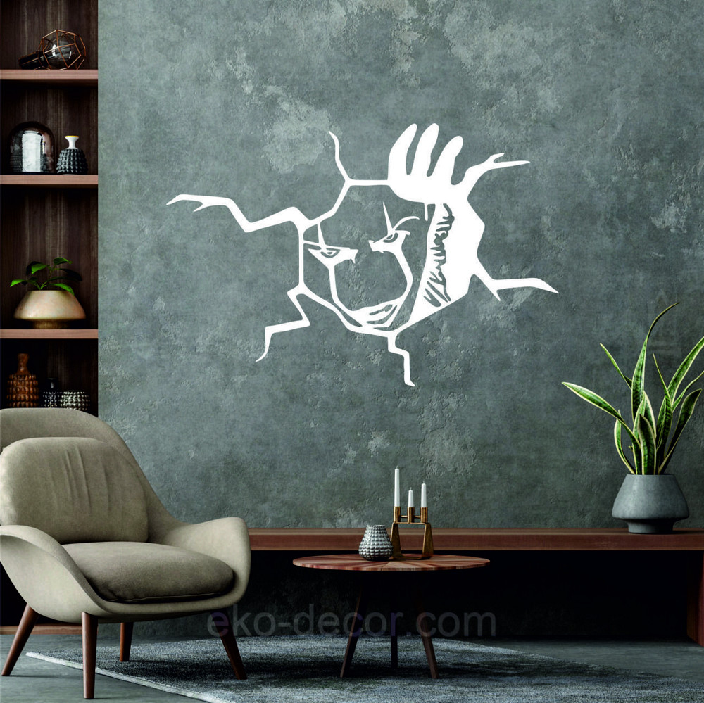 Декоративное настенное Панно «Клоун» Декор на стену 90*60 см, Белый Киев - изображение 4