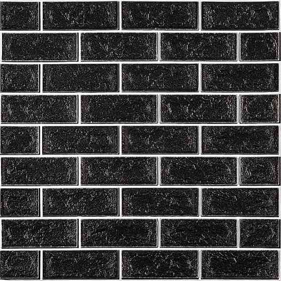 Панель стеновая 700х700х5мм Чёрный кирпич с белым SW-00001503 Днепр