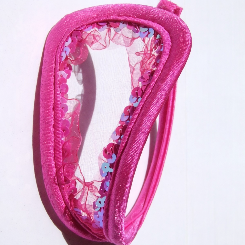 Трусы без лямок с пайетками one size малиновый Киев - изображение 2