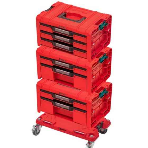 Набір ящиків для інструментів  QBRICK SYSTEM PRO RED Drawer Workshop SET 3 2.0 Red Ultra HD (5901238258353) Одесса