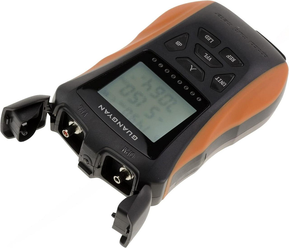 Тестер оптоволокна KALEA-INFORMATIQUE VFL + Power Meter FC/SC RJ45 LCD підсвітка перезаряджувальний 6 хвиль InGaAs 1100mAh Київ - фото 1