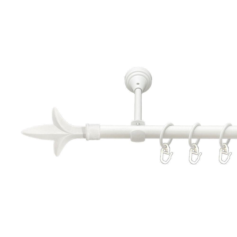 Карниз Orvit Лілія металевий однорядний відкритий гладка труба кільце металеве Арктіс 16 мм 200 см Львов - изображение 1