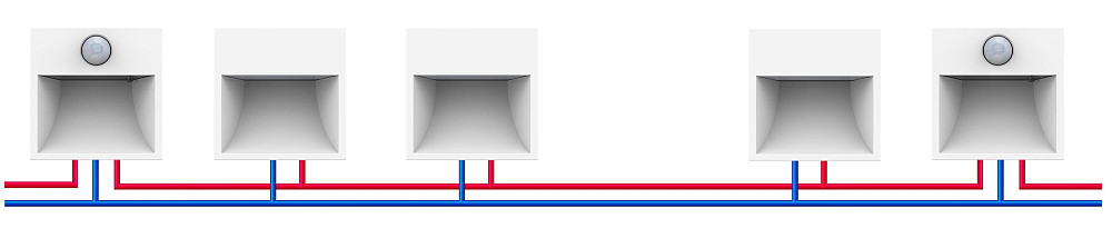 LIVOLO Прохідний світильник для сходів з датчиком руху, підсвітка підлоги LIVOLO білий матове с Коломыя - изображение 5