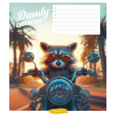 Зошит Школярик Cool animals 12 аркушів лінія (012-3518L) Вінниця - фото 3