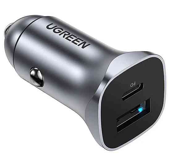 Автомобильное зарядное устройство UGREEN CD130 Dual USB, цвет серый UGR-30780 Одесса