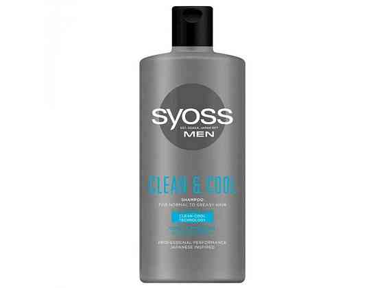 Шампунь Men CleanCool с Ментолом д/норм и жирных волос 440мл ТМ SYOSS Solmir Киев