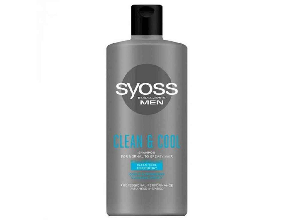 Шампунь Men CleanCool з Ментолом д/норм та жирного волосся 440мл ТМ SYOSS Solmir Київ - фото 1