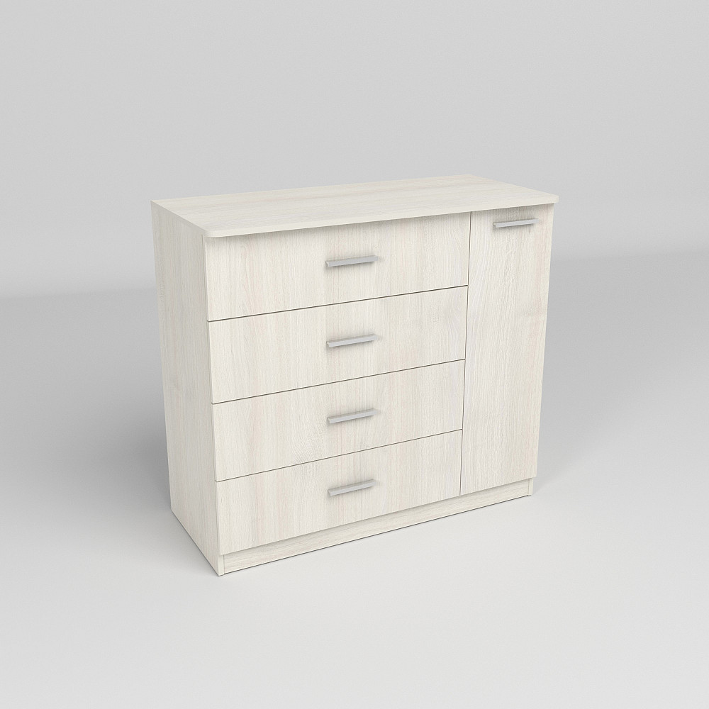 Комод Сабріна №2, Дуб Шамоні Світлий, 1100/500/1000 Львів - фото 2