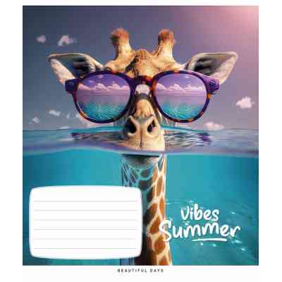 Тетрадь Школярик Summer vibes 24 листа линия (024-3494L) Винница