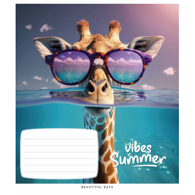 Тетрадь Школярик Summer vibes 24 листа линия (024-3494L) Винница - изображение 3