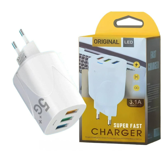 Зарядное устройство на 3 USB,3,1A SBR Киев