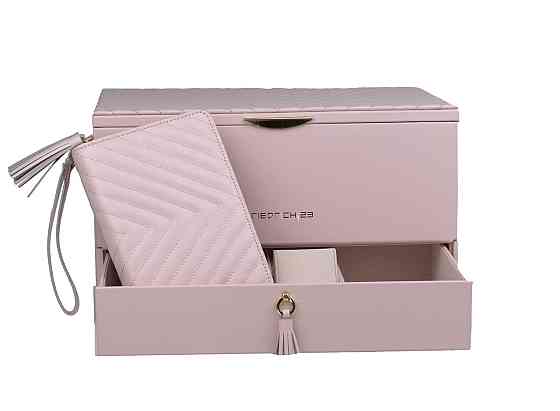 Скринька для коштовностей Friedrich Lederwaren Aurora рожева, натуральна шкіра Рівне