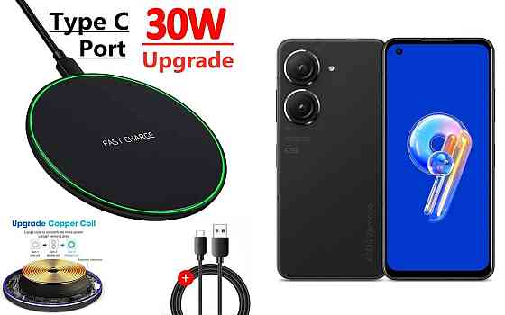 Беспроводное зарядное устройство Copper до 30W для ASUS ROG Phone 9, Phone 9 Pro, USB-C, LED Киев