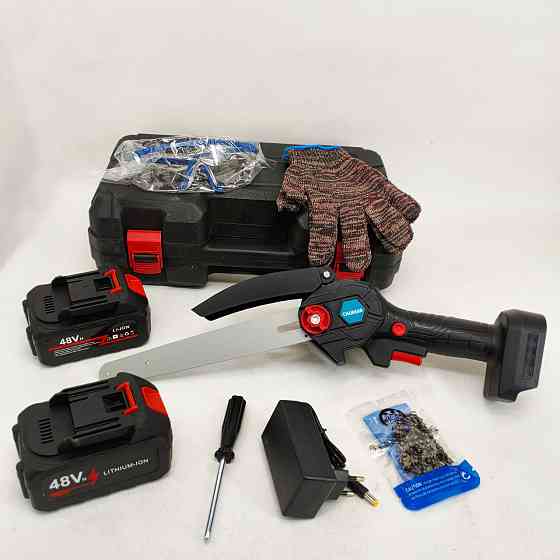 Акумуляторна пила з АКБ і зарядним, Електрична ланцюгова пила для чагарників для саду електрична IY-38 Львів