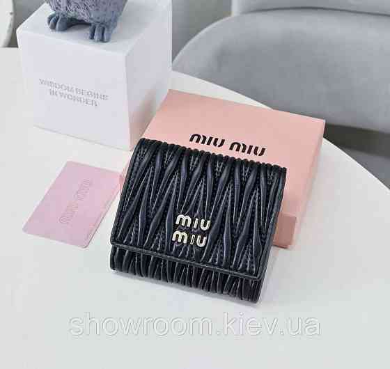 Жіночий невеликий зручний гаманець Miu (2510) чорний Київ