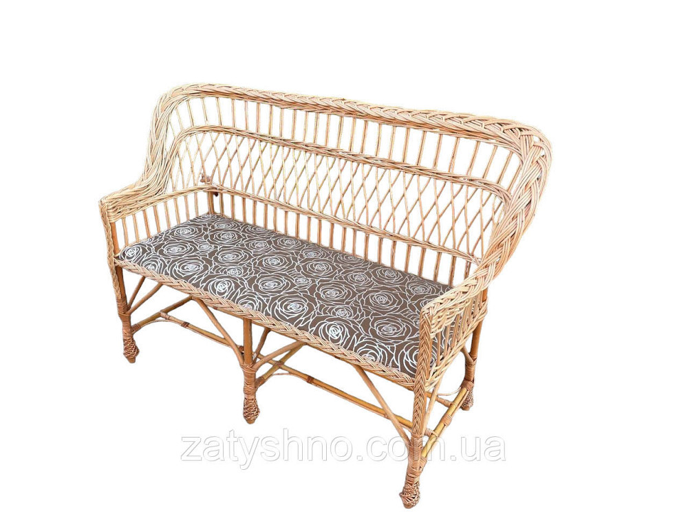 Зручний плетений диван для дачі Київ - фото 1