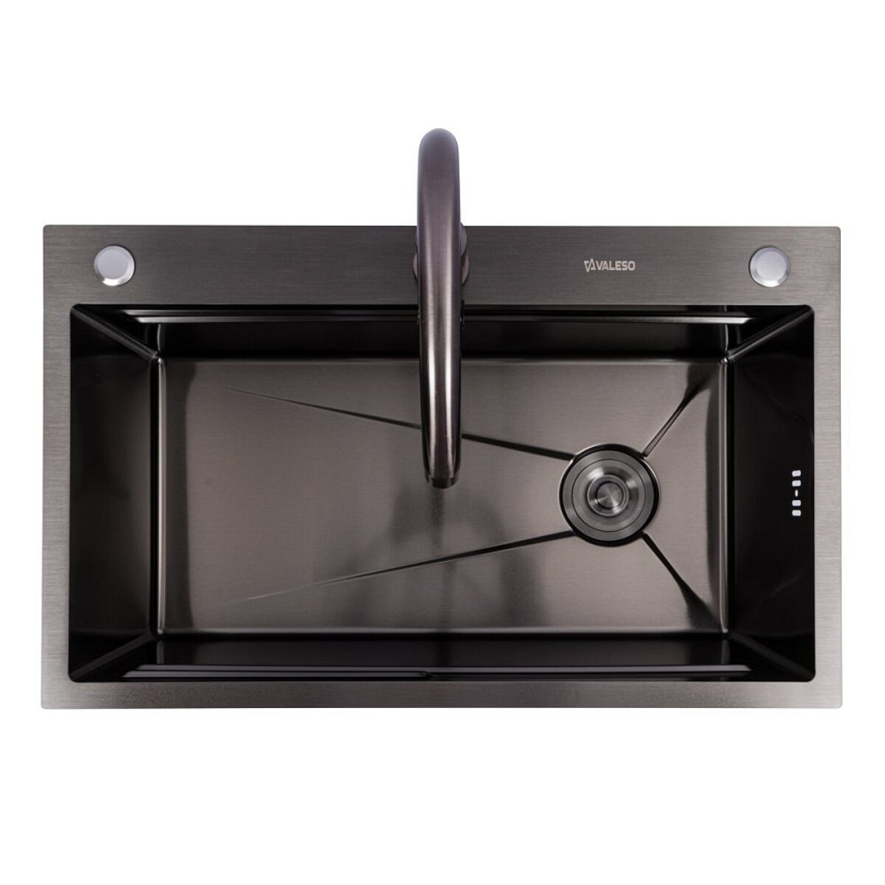 CM 75*46B Кухонна мийка PVD чорна (Work station) Valeso Handmade Коломыя - изображение 7