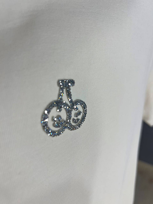 Футболка жіноча A-N 911-20 середня довжина вишня камінчики one size, світло-бежевий, one size Київ - фото 10