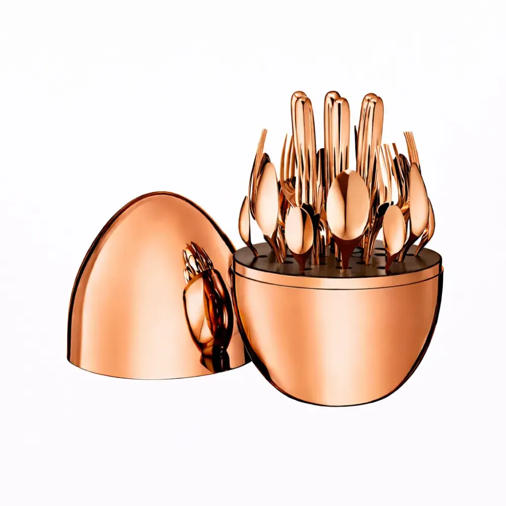 Столовые приборы из нержавеющей стали EGG 24 шт Bronze Коломыя - изображение 3