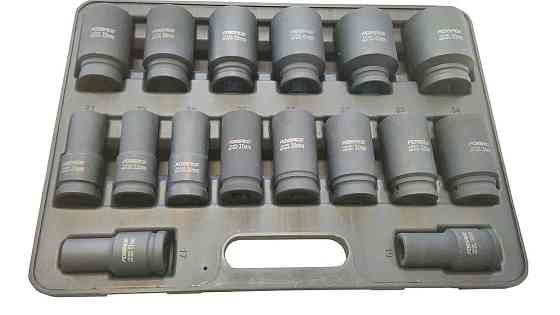 Набір головок ударних глибоких 3/4" 6гр 16пр.(17,19,21,22,24,27,30,32-36,38,41,46,50) в кейсі Одеса