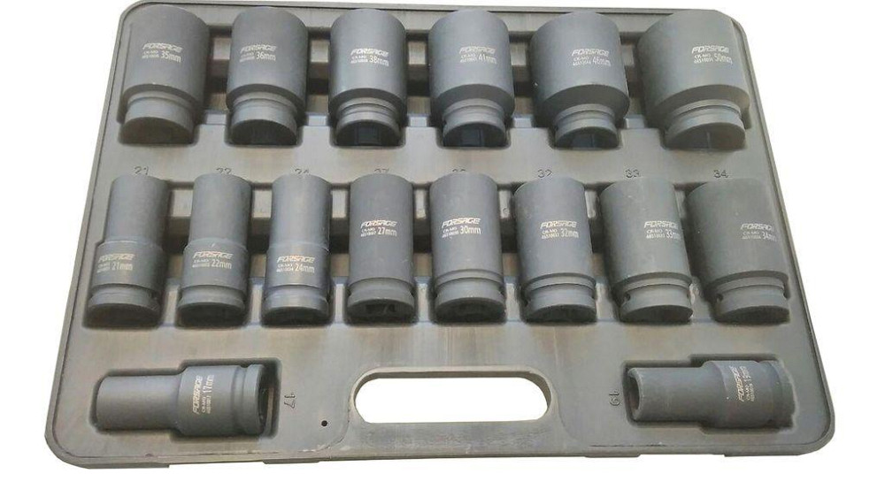 Набір головок ударних глибоких 3/4" 6гр 16пр.(17,19,21,22,24,27,30,32-36,38,41,46,50) в кейсі Одеса - фото 3