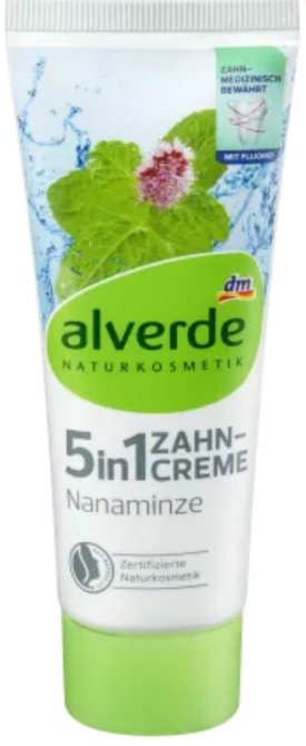 Зубна паста м'ята 5 в 1 alverde, 75 ml (Німеччина) Львов - изображение 1