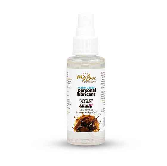 2в1 лубрикант та масажний гель - MyLove Aroma Series Intim&Massage Chocolate Caramel, 50 мл Sex Aura Київ