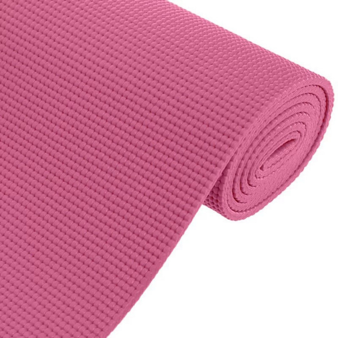 Килимок для йоги та фітнесу Power System PS-4014 PVC Fitness Yoga Mat Pink (173x61x0.6) Каменское - изображение 5