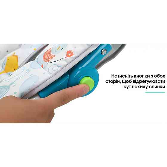 Стул детский для кормления SPOKO WKX-818 шезлонг качалка для детей малышей Киев