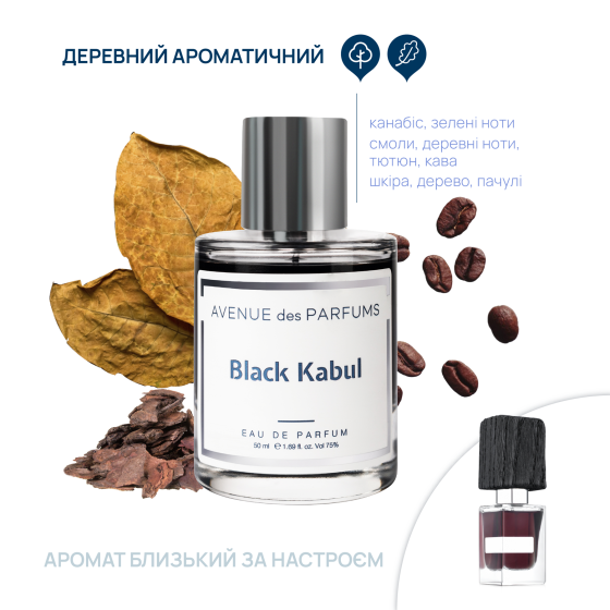 Парфумована вода Black Kabul Avenue des Parfums 50 мл Вінниця