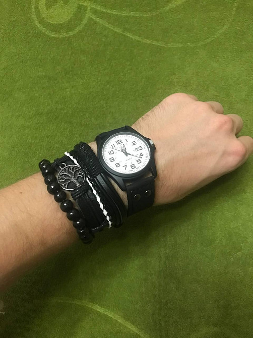 Часы мужские SOKI Black + браслеты Киев - изображение 1