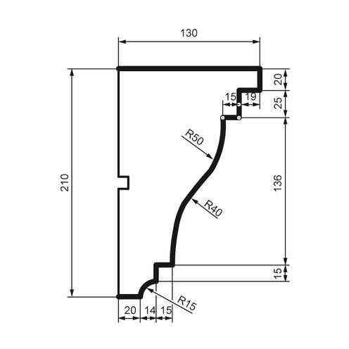 Карниз фасадный Prestige Decor KC 106 Днепр