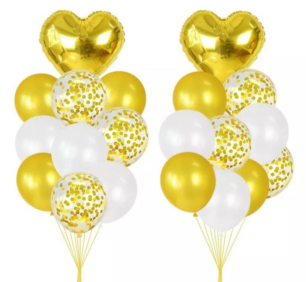 Набор воздушных шаров золото 20шт Киев - изображение 1