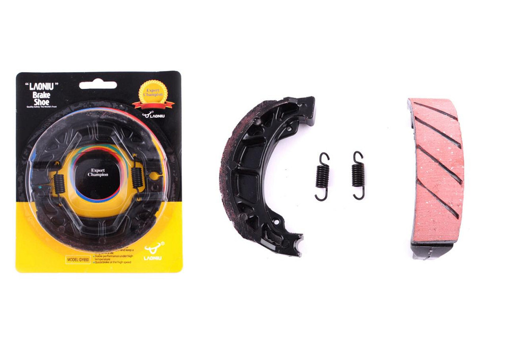 Колодки тормозные (барабан) скутер 4 Т китай 50-150 (10/12 колесо) Мукачево - изображение 1