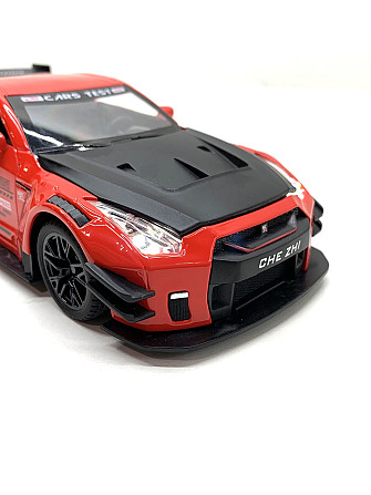 Машинка металева Авто Експерт Nissan Gtr 1:24 світло/звук Червона (GT-1502) Чернігів - фото 9
