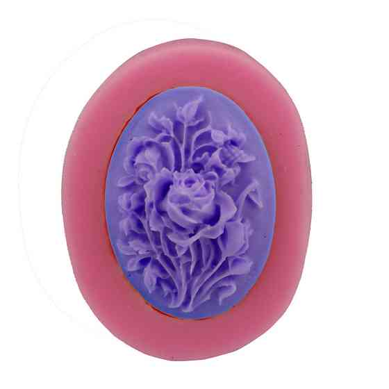 Молд маленький Роза 36 на 45 мм розовый Киев