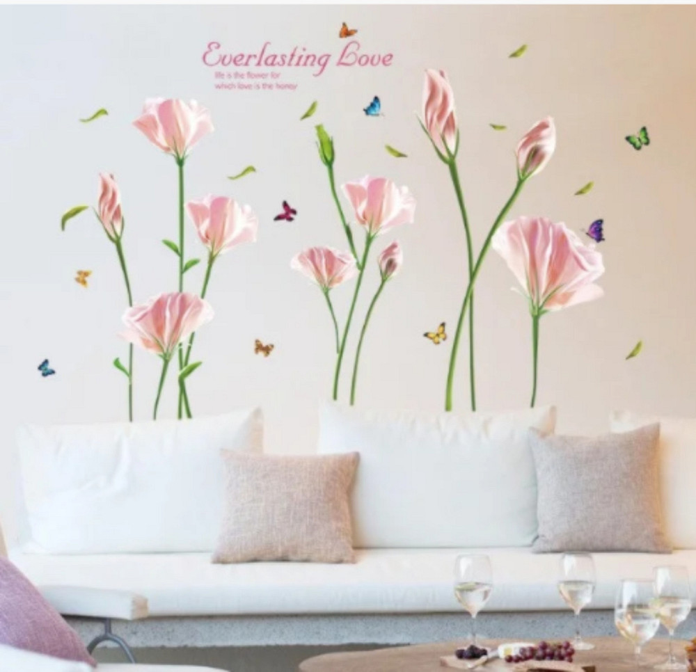 Декоративна наклейка Ніжні квіти Київ - фото 1